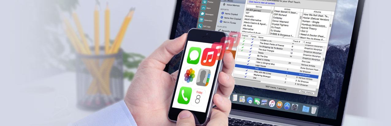 Como transferir música desde tu teléfono a tu computador