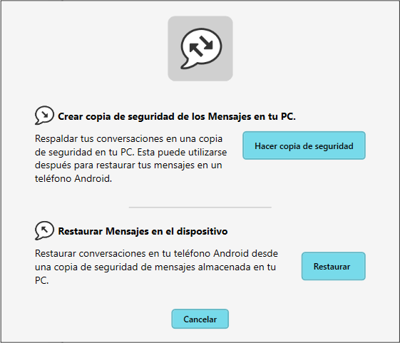 Crea una copia de seguridad de tus mensajes Android