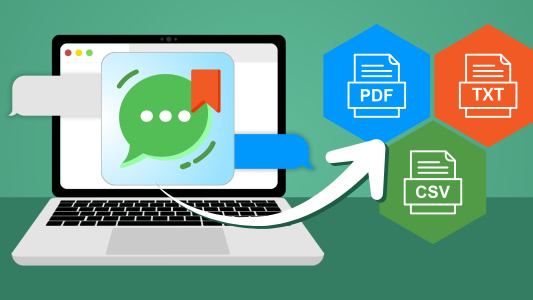 Cómo exportar Mac Messages a PDF, CSV o TXT