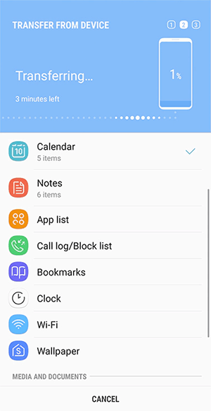 Transfer iPhone notes to Samsung Galaxy with Smart Switch