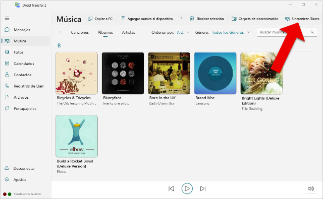 Sincronizar Android con iTunes en la PC