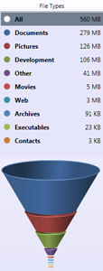 File type duplicate summary