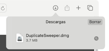 Launch the Duplicate Sweeper installer from your browser