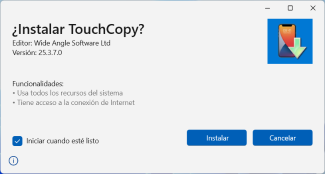 TouchCopy installer