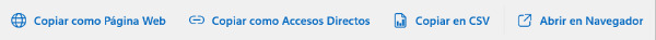 Formatos de exportación de marcadores en TouchCopy