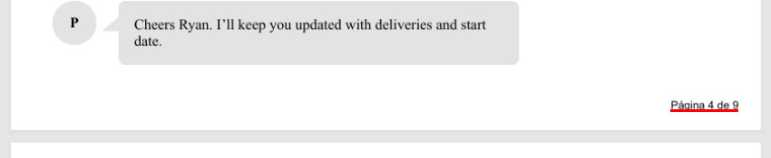 Captura de ejemplo de la numeración de páginas del PDF