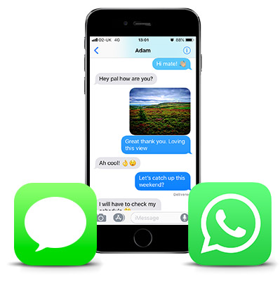 Guarda los SMS, WhatsApp y iMessage de tu iPhone