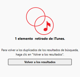 Las pistas de música duplicadas han sido eliminadas por Tune Sweeper